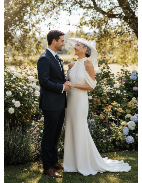 White bridal polka dot veil hat - Shop - 4 White bridal polka dot veil hat - Shop - 4
