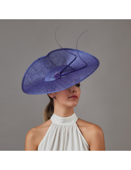 Elegant Kentucky derby hat electric blue for woman - Wedding hats for women - 4 Elegant Kentucky derby hat electric blue for woman - Wedding hats for women - 4