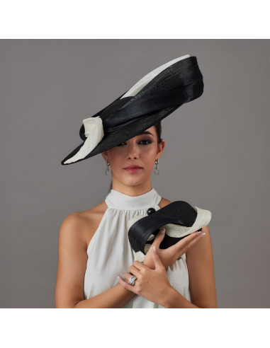 Elegante bolso clutch negro y blanco invitada perfecta de boda - Bolsos de fiesta - 1