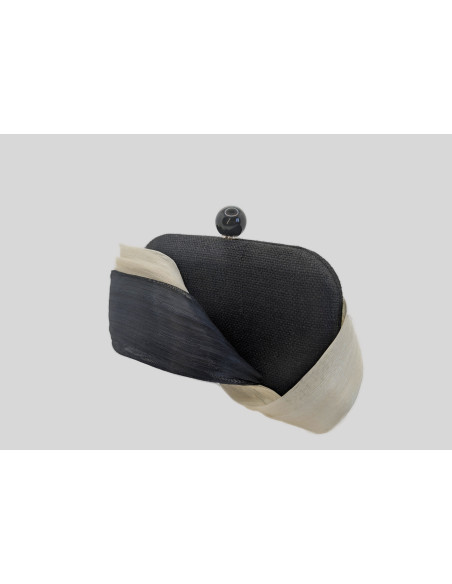 Elegante bolso clutch negro y blanco invitada perfecta de boda - Bolsos de fiesta - 2