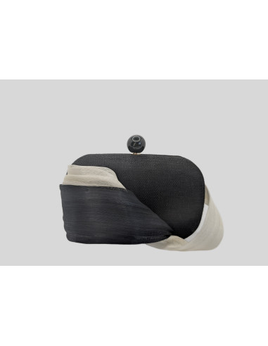 Elegante bolso clutch negro y blanco invitada perfecta de boda - Bolsos de fiesta - 3