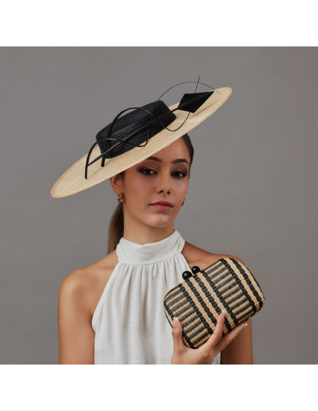 Black and beige clutch for weddings - Shop - 1