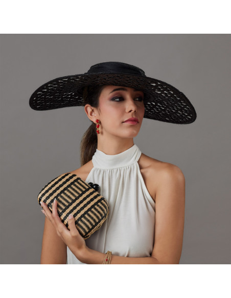 Black and beige clutch for weddings - Shop - 2