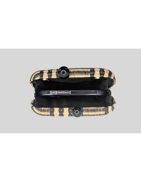 Black and beige clutch for weddings - Shop - 3