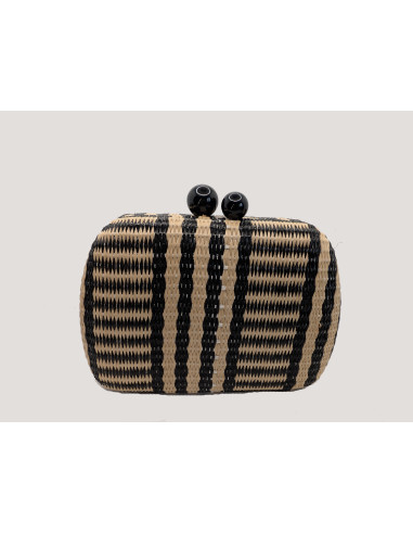 Black and beige clutch for weddings - Shop - 4