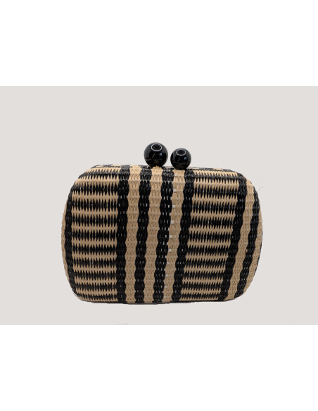 Black and beige clutch for weddings - Shop - 4