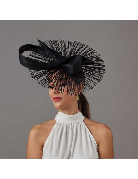 Original black Kentucky derby hat for woman - Wedding hats for women - 3 Original black Kentucky derby hat for woman - Wedding hats for women - 3