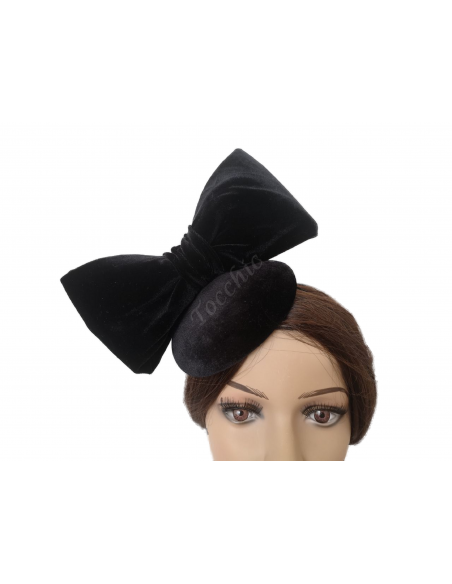 Ladies Black velvet fascinator for wedding - Wedding hats for women - 9 Ladies Black velvet fascinator for wedding - Wedding hats for women - 9