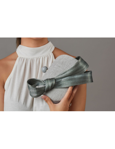 Grey clutch wedding bag - Clutch bags - 6