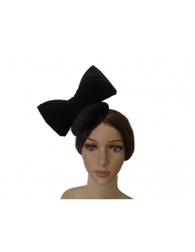 Ladies Black velvet fascinator for wedding - Wedding hats for women - 10