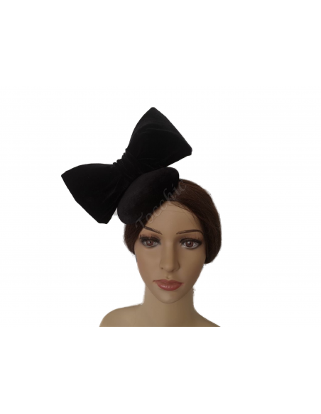 Ladies Black velvet fascinator for wedding - Wedding hats for women - 10 Ladies Black velvet fascinator for wedding - Wedding hats for women - 10
