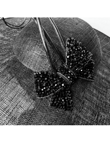 Elegant wedding hat black for woman - Wedding hats for women - 4