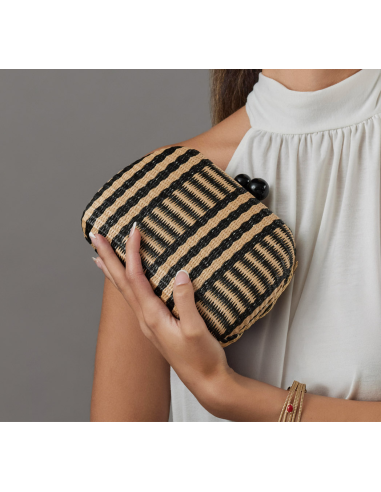 Black and beige clutch for weddings - Shop - 7