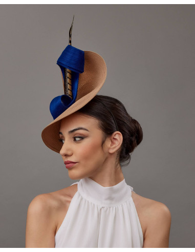 Kentucky derby hat royal blue women - Wedding hats for women - 3