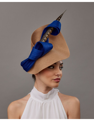 Kentucky derby hat royal blue women - Wedding hats for women - 4