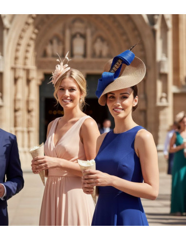 Kentucky derby hat royal blue women - Wedding hats for women - 2