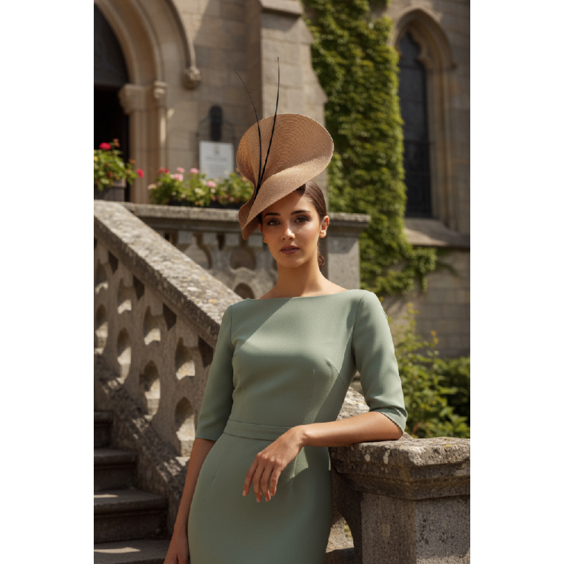 Beige and black fascinator for Royal Ascot races - Wedding hats for women - 2 Beige and black fascinator for Royal Ascot races - Wedding hats for women - 2