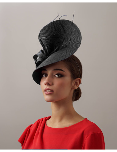 Kentucky Derby black hat for woman - Wedding hats for women - 2