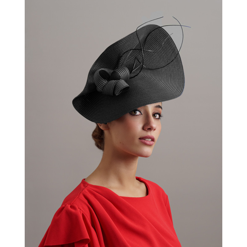Kentucky Derby black hat for woman - Wedding hats for women - 3