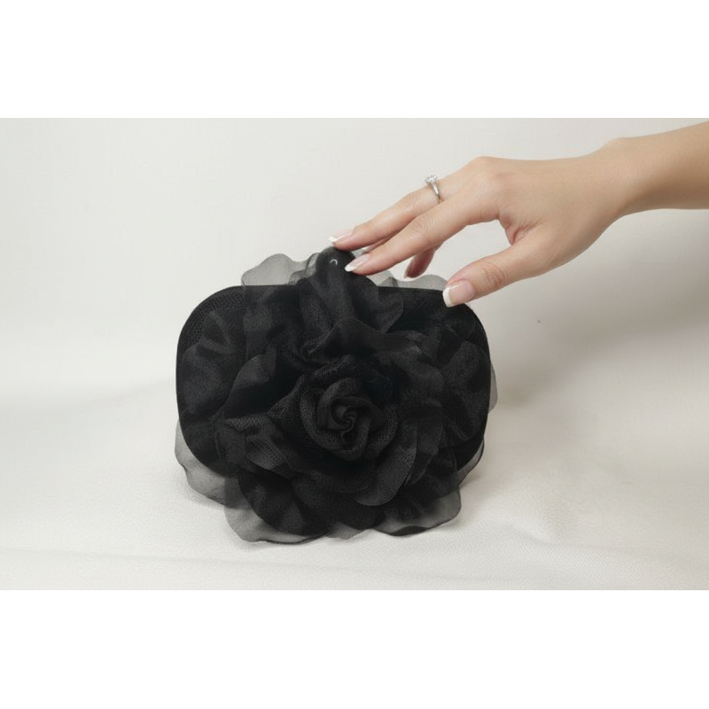 Bolso clutch invitada de boda negro - Bolsos de fiesta - 1