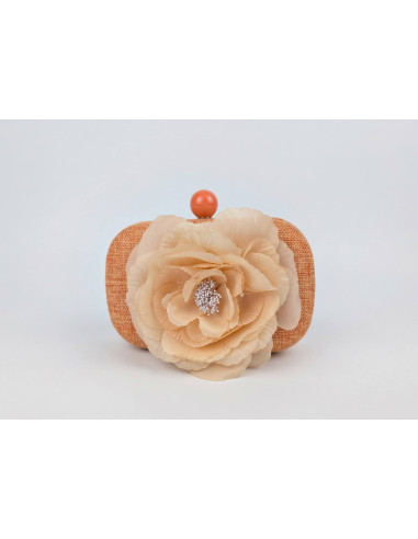 Orange Kentucky derby Flower Clutch Bag - Clutch bags - 2