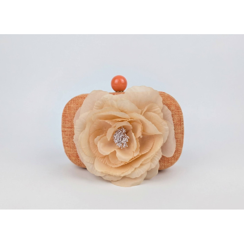 Bolso de boda con flor naranja - Bolsos de fiesta - 2 Bolso de boda con flor naranja - Bolsos de fiesta - 2