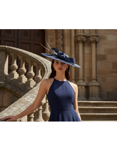 Kentucky derby hat for woman navy blue - Wedding hats for women - 5