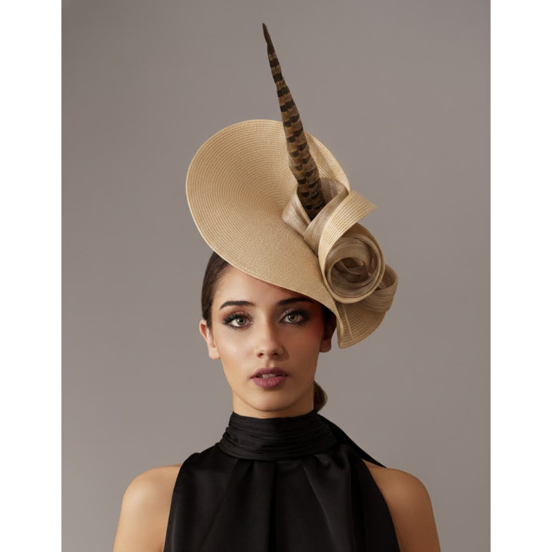 Elegante Sombrero boda invitada perfecta marfil - Pamelas y Tocados para madrinas - 5 Elegante Sombrero boda invitada perfecta marfil - Pamelas y Tocados para madrinas - 5