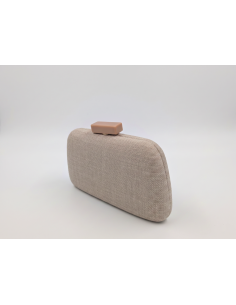 Bolso clutch invitada de boda beige - Bolsos de fiesta - 1 2