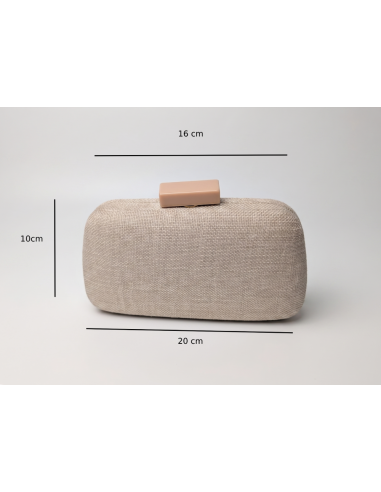 Bolso clutch invitada de boda beige - Bolsos de fiesta - 4