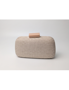 Bolso clutch invitada de boda beige - Bolsos de fiesta - 1
