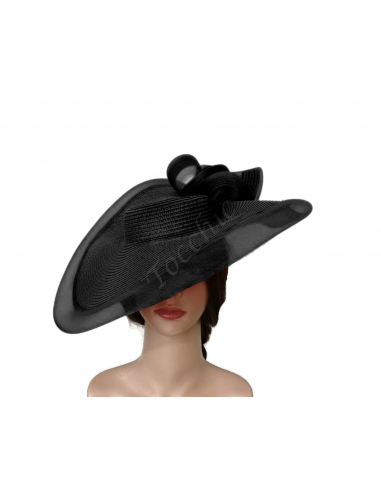 Elegant Black Ascot Races hat woman - Wedding hats for women - 3