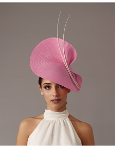 Light Pink Kentucky derby fascinator - Wedding hats for women - 3