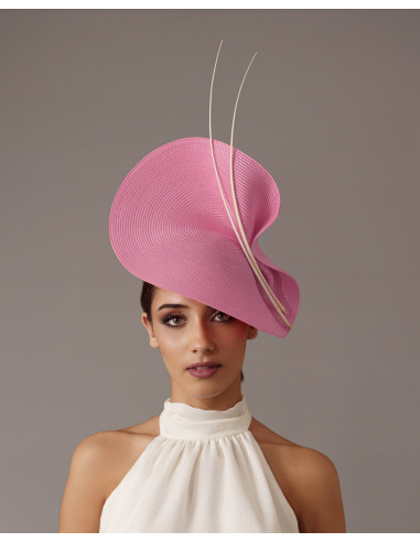 Light Pink Kentucky derby fascinator - Wedding hats for women - 3