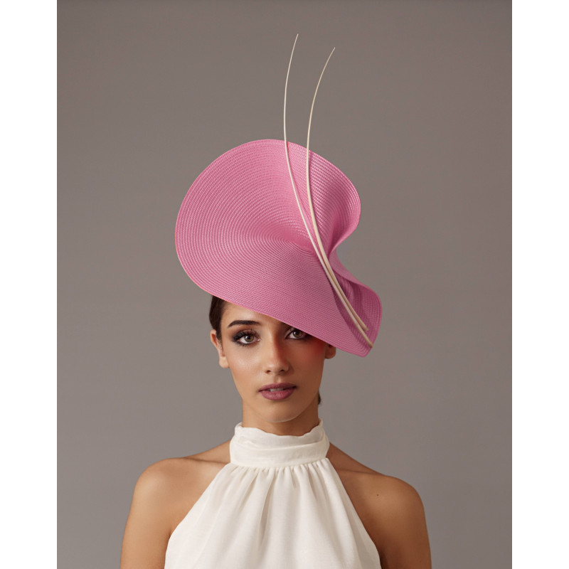 Light Pink Kentucky derby fascinator - Wedding hats for women - 3