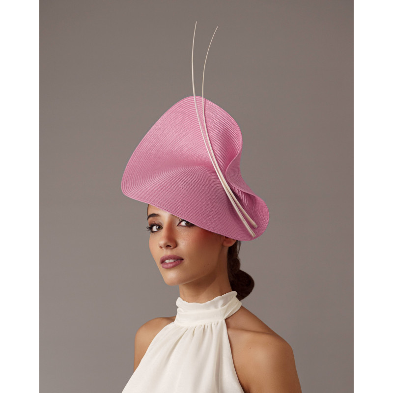 Light Pink Kentucky derby fascinator - Wedding hats for women - 2