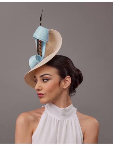 Kentucky derby hat light blue women - Wedding hats for women - 3
