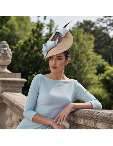 Kentucky derby hat light blue women - Wedding hats for women - 5