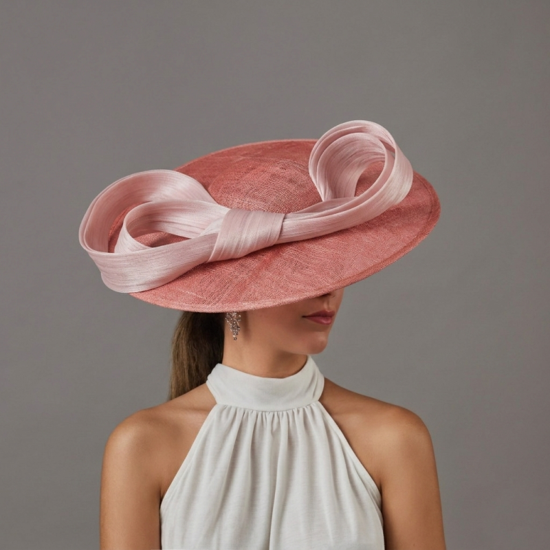 Light Pink Kentucky Derby hat for woman - Wedding hats for women - 4 Light Pink Kentucky Derby hat for woman - Wedding hats for women - 4