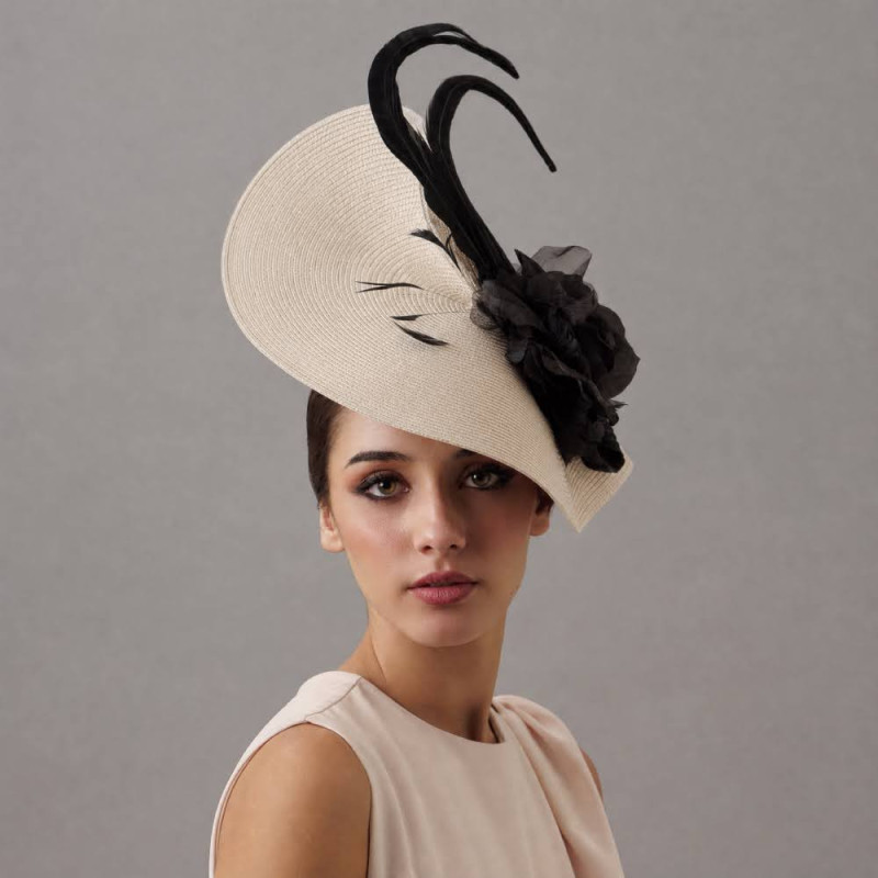Elegante Tocado de boda para invitada - Pamelas y Tocados para madrinas - 2 Elegante Tocado de boda para invitada - Pamelas y Tocados para madrinas - 2