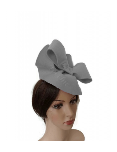 Woman winter wedding hat gray - Wedding hats for women - 3