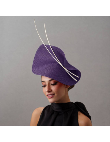 Purple Royal Ascot hat for woman - Wedding hats for women - 2