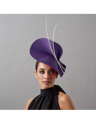 Purple Royal Ascot hat for woman - Wedding hats for women - 1