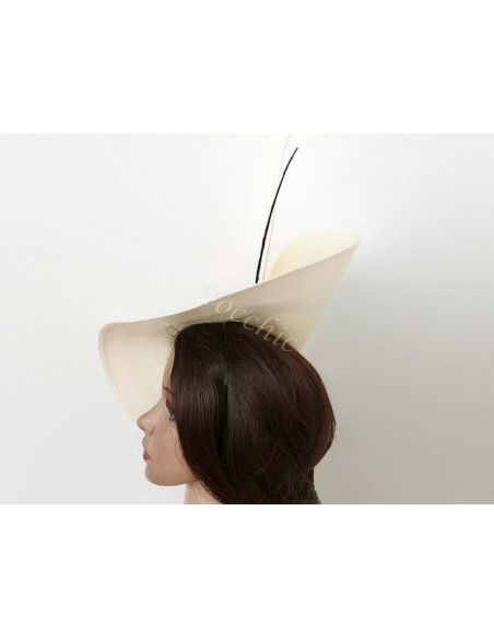 Elegant black and white hat - Bridal Hats & Fascinators - 6 Elegant black and white hat - Bridal Hats & Fascinators - 6