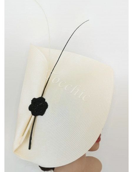Elegant black and white hat - Bridal Hats & Fascinators - 7 Elegant black and white hat - Bridal Hats & Fascinators - 7
