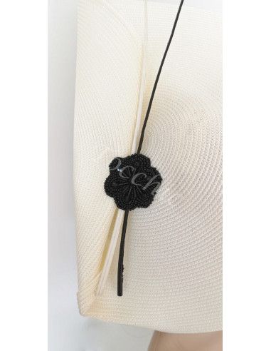 Elegant black and white hat - Bridal Hats & Fascinators - 8
