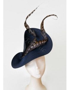 Navy blue wedding hat - Wedding hats for women - 1