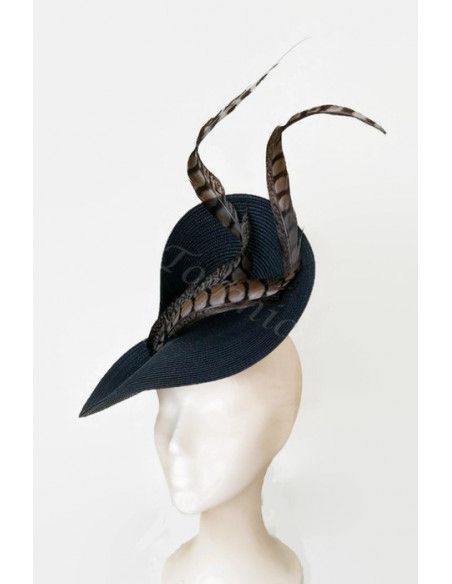 Navy blue wedding hat - Wedding hats for women - 4 Navy blue wedding hat - Wedding hats for women - 4