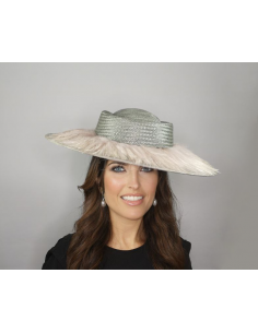 Elegant Woman feathers hat Kentucky derby - Wedding hats for women - 1 2