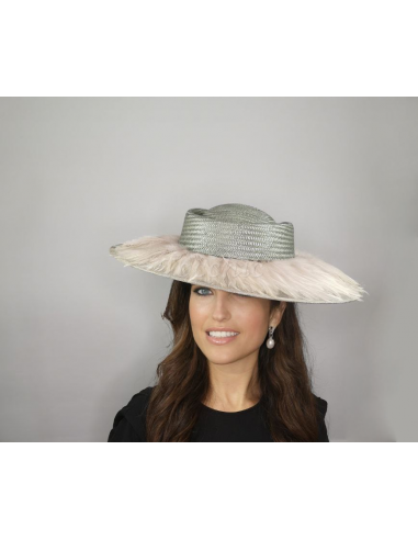 Elegant Woman feathers hat Kentucky derby - Wedding hats for women - 3